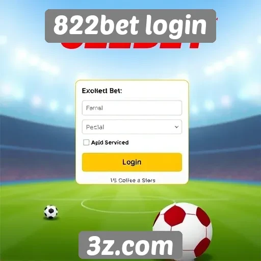 Recursos disponíveis após login no 822bet